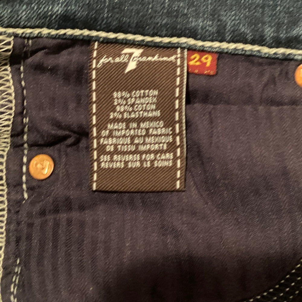 7 for all Mankind Roxanne with Rhinestones size 29 - Picture 4 of 6